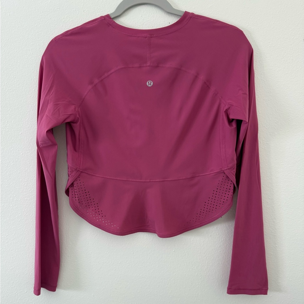 Lululemon Crew Neck UV protection running long sleeve size 4 - Picture 8 of 10
